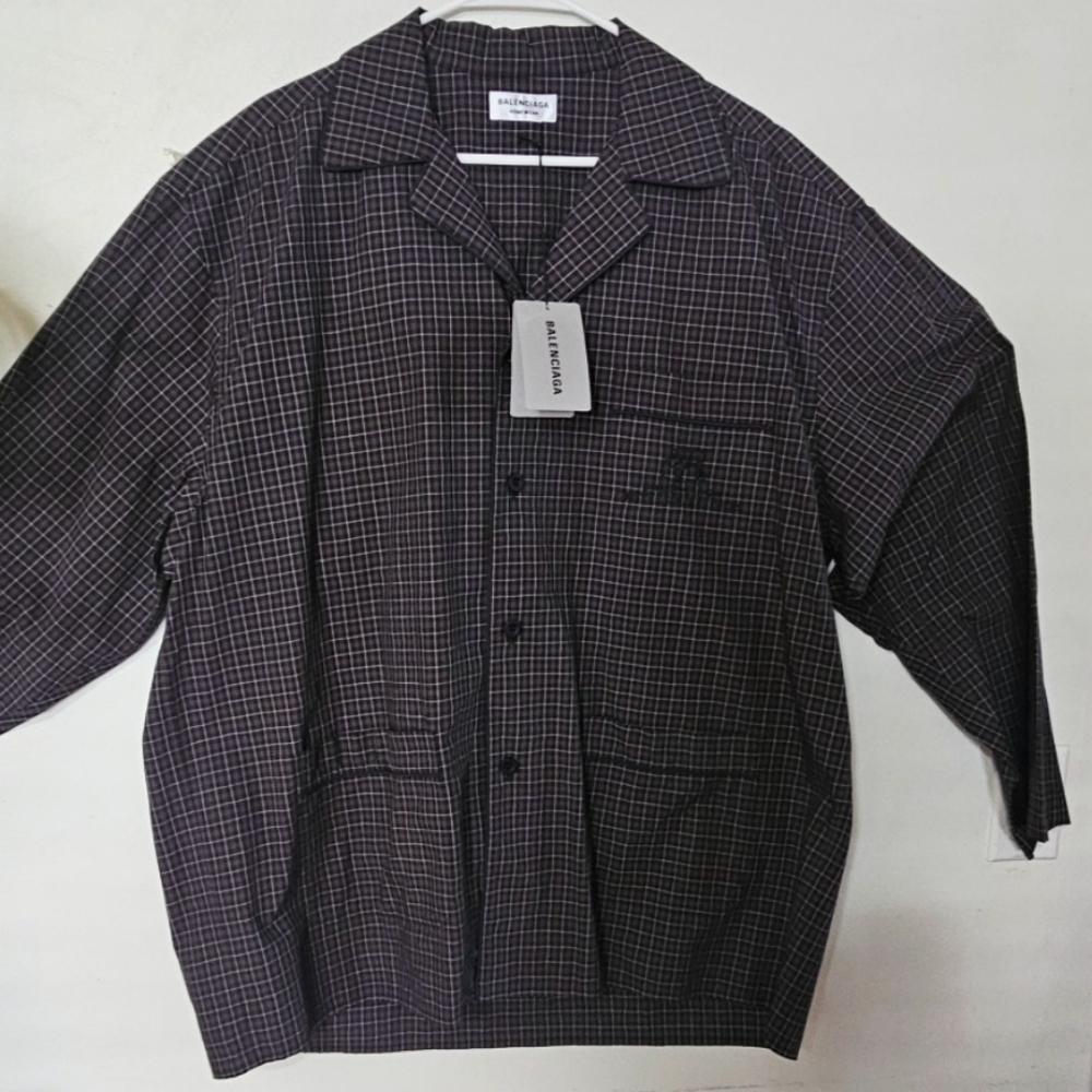 Balenciaga Homewear Hotel/ resort checkered pajama shirt